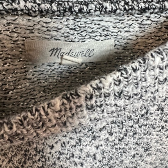 Madewell Black & White Knit Sweater (Small) - Picture 3 of 3